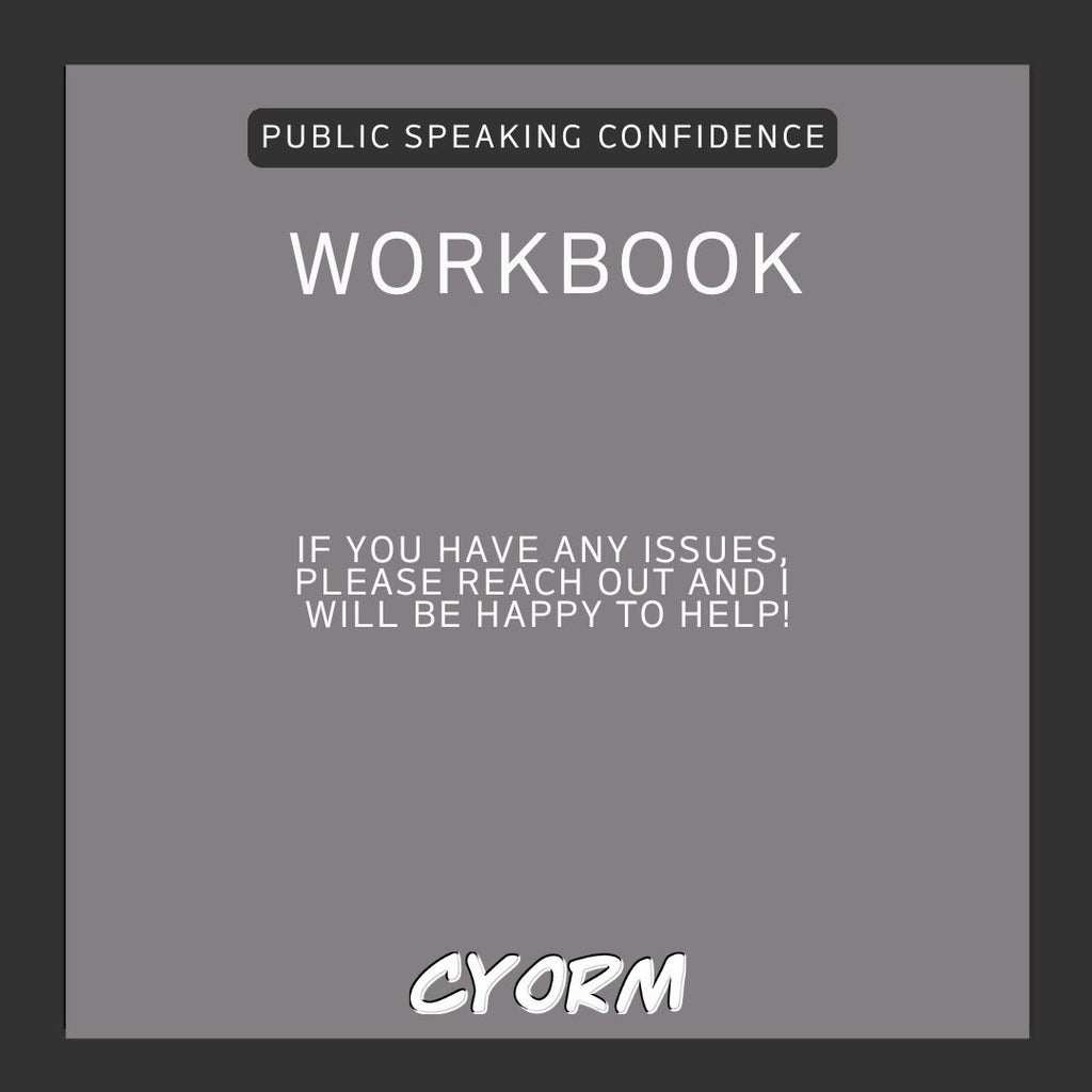 Public Speaking Confidence Workbook