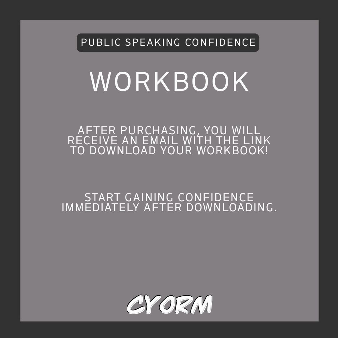 Public Speaking Confidence Workbook